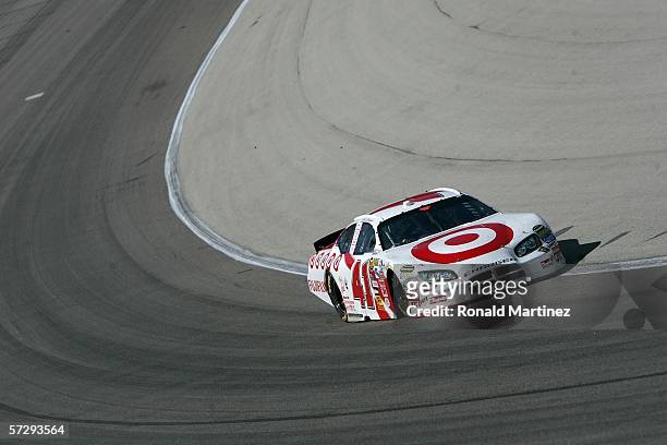 Reed Sorenson, driver of the Target Dodge, in action during the NASCAR Nextel Cup Series Samsung/RadioShack 500 at the Texas Motor Speedway on April...
