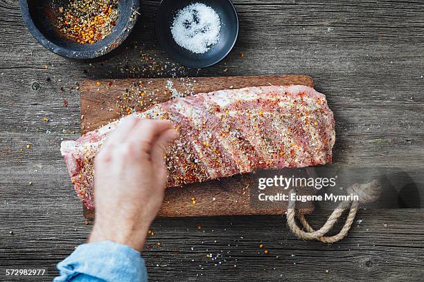 pork ribs - condimento fotografías e imágenes de stock