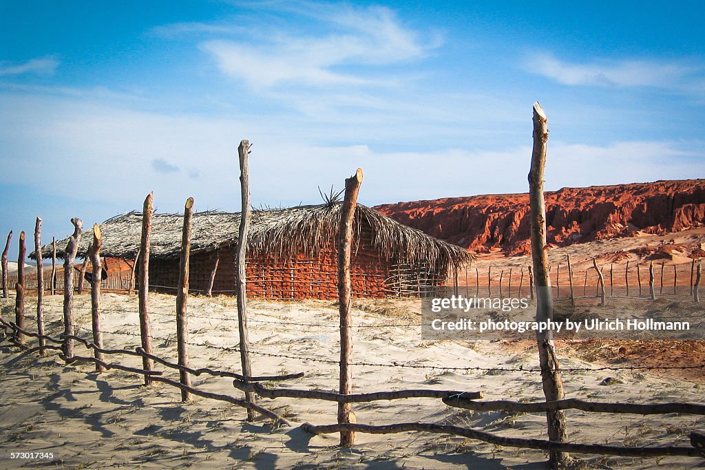 Beach hut, Ponta do Mel, Brazil