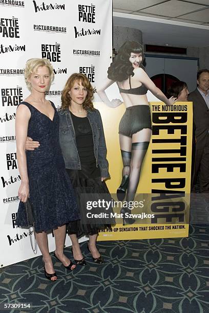 Actresses Gretchen Mol and Lili Taylor arrive at the premiere of "The Notorious Bettie Page" hosted by Picturehouse and Interview Magazine on April...