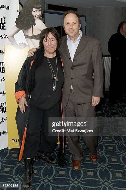 Christine Vachon and Bob Berney arrive at the premiere of "The Notorious Bettie Page" hosted by Picturehouse and Interview Magazine on April 10, 2006...