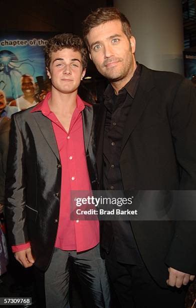 Beau Mirchoff and Craig Bierko arrive at the premiere of Weinstein Company's "Scary Movie 4" at the AMC Loews Lincoln Square on April 10, 2006 in New...