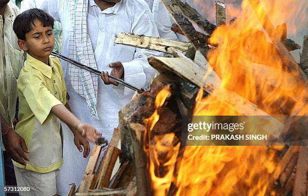Pyre Fire Ritual Jayashree Photos and Premium High Res Pictures - Getty Images