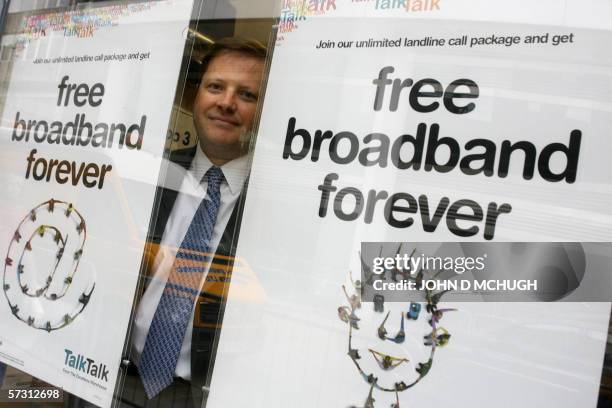 United Kingdom: Carphone Warehouse Chief Executive Charles Dunstone is pictured inside one of his stores in London, 11 April 2006. Carphone Warehouse...