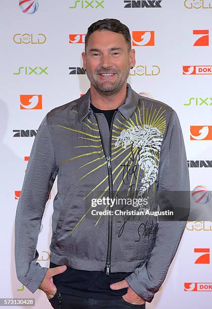 Michael Michalsky attends the photo call for the 2016 programme presentation of TV broadcasters ProSiebenSat1 Media at Cinemaxx Dammtor on July 13,...
