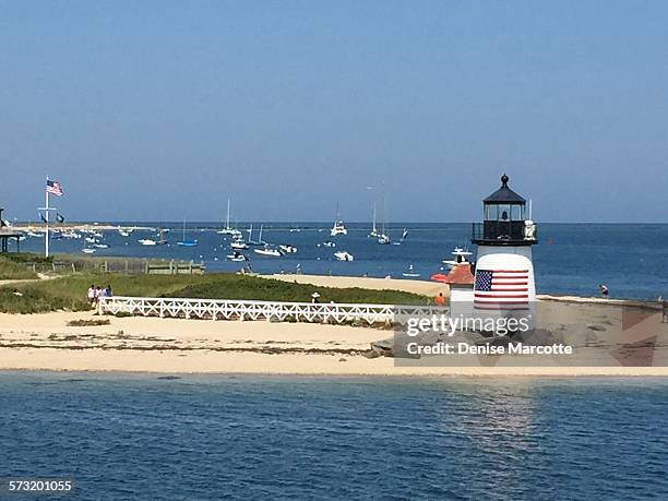 light houses - nantucket stockfoto's en -beelden