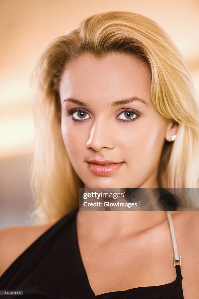 Portrait of a young woman smiling