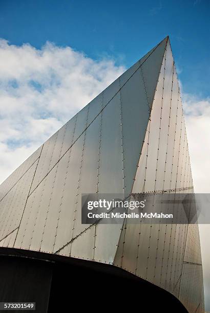 Building detail of the Imperial War Museum North. Manchester