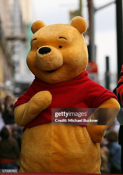 Winnie The Pooh receives a star on the Hollywood Walk of Fame in front of the El Capitan Theatre on April 11, 2006 in Los Angeles, California.