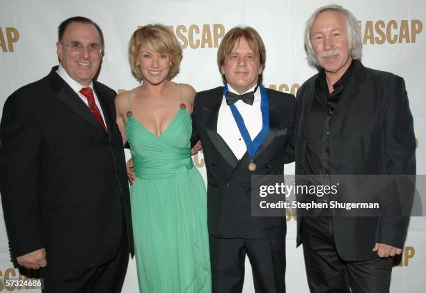 Of ASCAP John LoFrumento, Stacie Allocco, composer Jack Allocco, recipient of the Most Performed Underscore Award and Executive Vice President,...