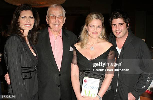 Pam McMahon, Ed McMahon, Nancy Davis and Alexander Davis attend the the book party for "Lean on Me" by Nancy Davis on April 11, 2006 at Norman's in...