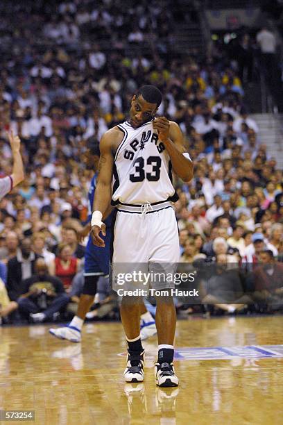 Antonio Daniels of the San Antonio Spurs in game five of the western conference semi-finals against the Dallas Mavericks at the Alamodome in San...