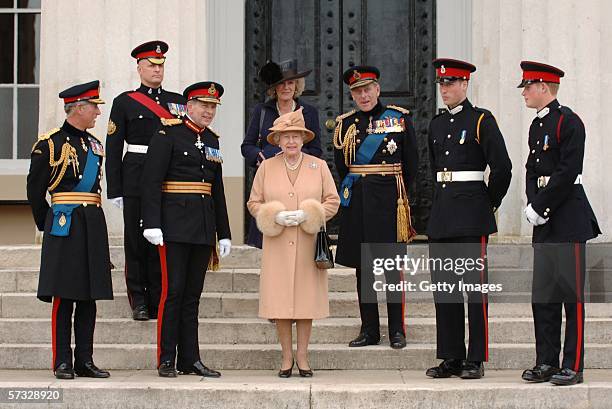 Prince Charles, Prince of Wales , General Sir Michael Jackson Prince William , Prince Harry , Prince Philip, Duke of Edinburgh, Queen Elizabeth II...