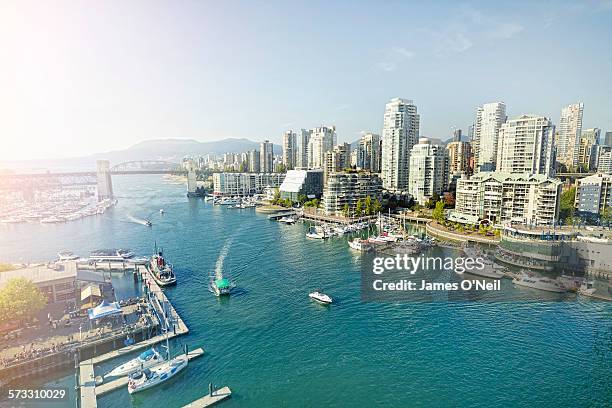 vancouver bay - vancouver bridge stock pictures, royalty-free photos & images