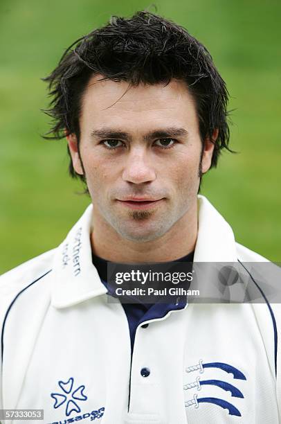 Portrait of Ben Scott of Middlesex taken during the Middlesex County Cricket Club photocall at Lord's on April 7, 2006 in London, England.