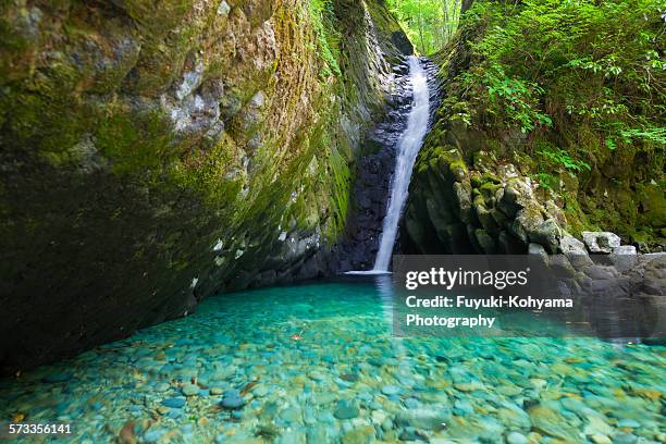 osaka waterfalls, akaganetoyo, gero city, japan - gunung mulu national park stock pictures, royalty-free photos & images