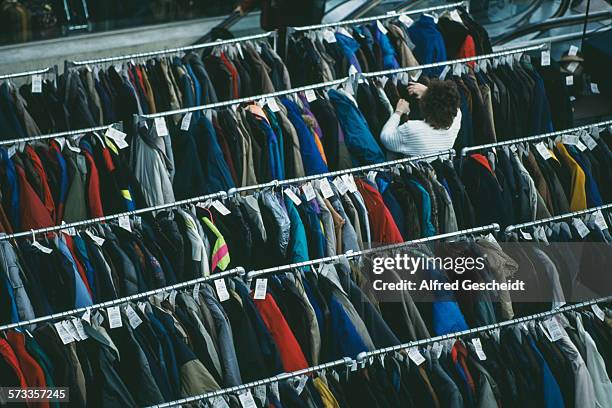 The coat check at the Jacob K. Javits Convention Center or Javits Center in New York City, 1992.