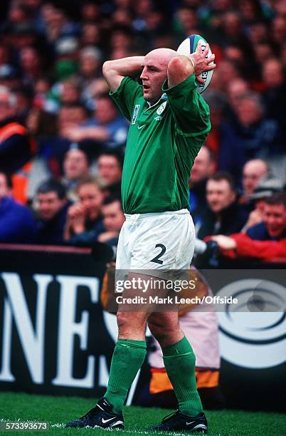 October 1999 Rugby World Cup 1999 - Ireland v Australia, Keith Wood of Ireland.