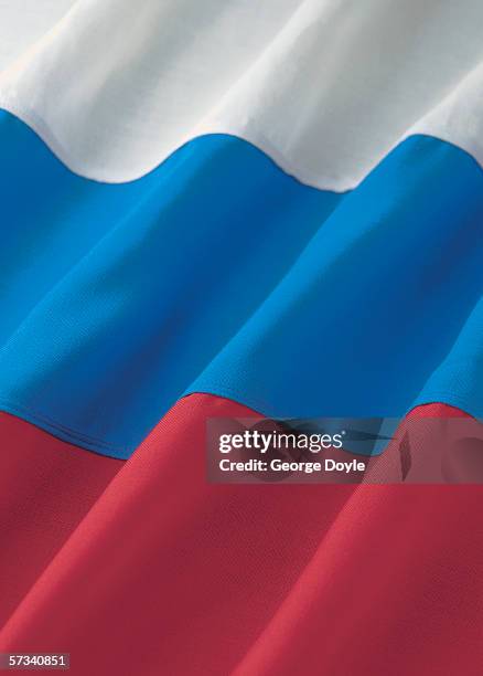 close-up of the flag of the russian federation - russian flag colors stock pictures, royalty-free photos & images