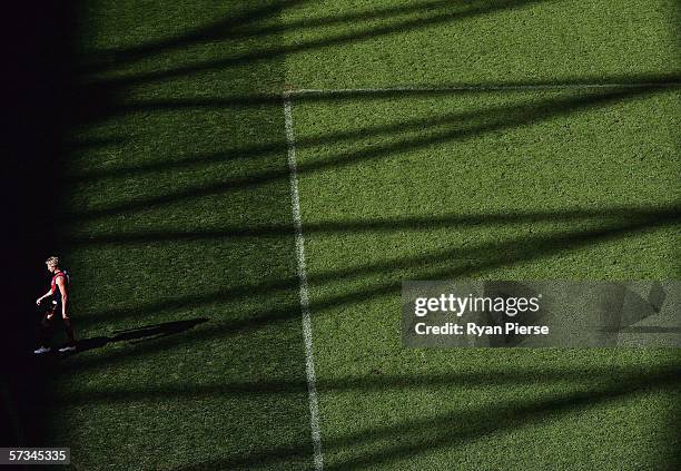 James Hird of the Bombers looks dejected during the round three AFL match between the Essendon Bombers and the Western Bulldogs at the Telstra Dome...