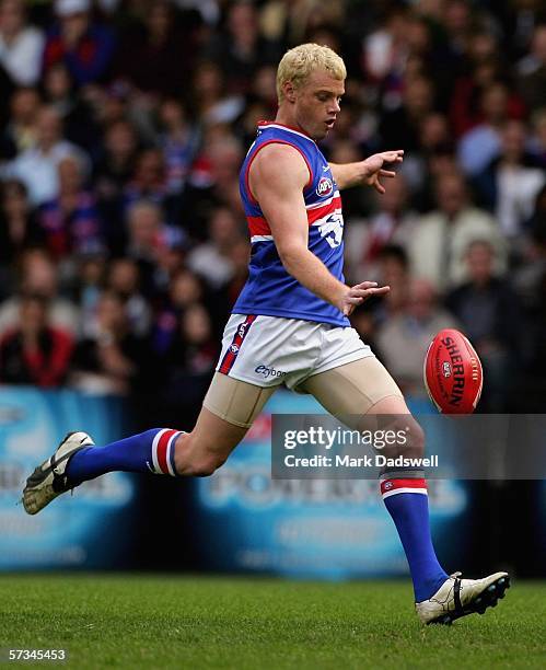 Adam Cooney for the Bulldogs in action during the round three AFL match between the Essendon Bombers and the Western Bulldogs at the Telstra Dome...
