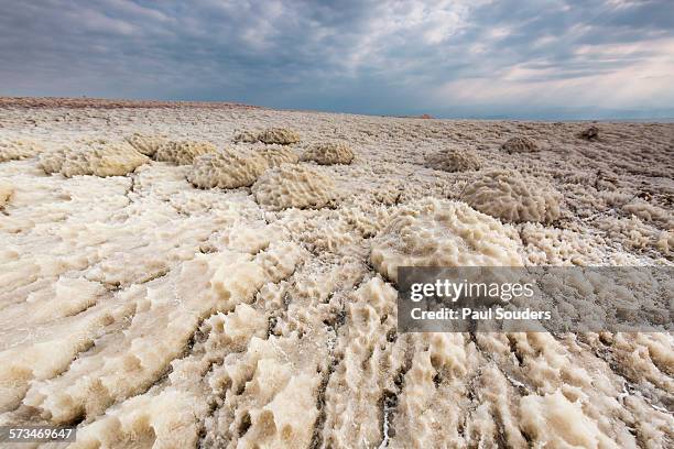 Salt Flats along Dead Sea Shore, Israel