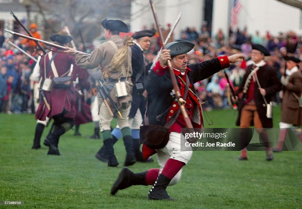 Reenactors Celebrate Revolutionary War Battles Of Lexington And Concorde