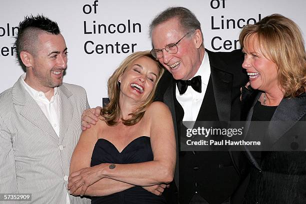 Actors Alan Cumming, Jessica Lange, Charles Grodin and Amy Madigan attend The Film Society of Lincoln Center honors Jessica Lange at Avery Fisher...