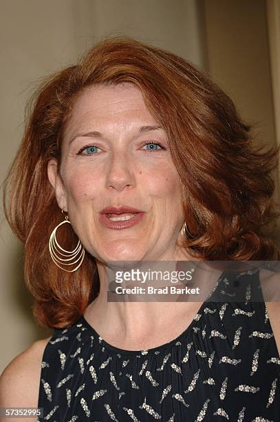Actress Victoria Clark arrives at the opening of the Lincoln Center Theater presents " Awake And Sing" at the Belasco Theater on April 17, 2006 in...