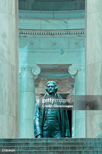 thomas jefferson statue at a memorial, jefferson memorial, washington dc, usa - neo classical stock pictures, royalty-free photos & images