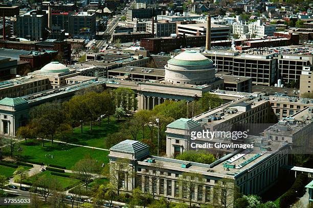 aerial view of the mass. institute of technology, cambridge, ma - cambridge massachusetts stock pictures, royalty-free photos & images