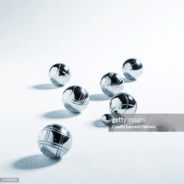 petanque balls - boule stock pictures, royalty-free photos & images