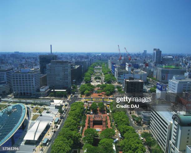 the streets in nagoya - nagoya stock pictures, royalty-free photos & images