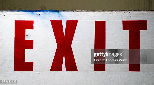 Exit Sign In Red 1,856 Red Exit Sign Stock Photos, High-Res Pictures, and Images - Getty ...