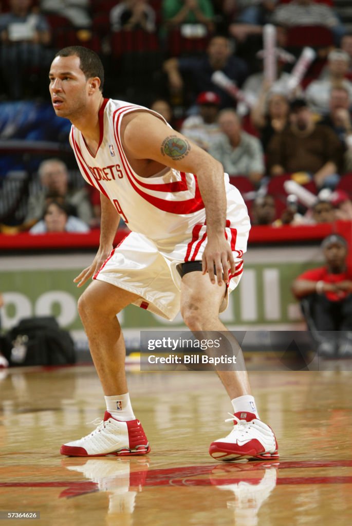 2006 Houston Rockets Rick Brunson of the Houston Rockets is on the court during the game ...