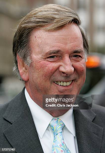 Terry Wogan is seen entering Broadcasting house before the Queen visits to mark the anniversary of the granting of the Corporation's Royal Charter...