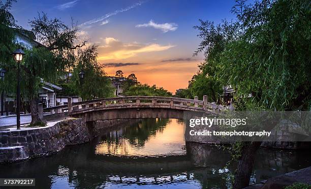 kurashiki bikan historical quarter - okayama prefecture stock pictures, royalty-free photos & images