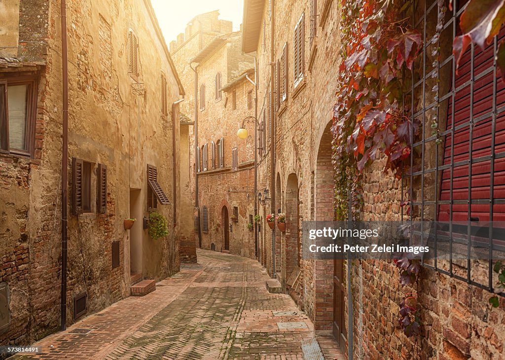 Old italian town in Tuscany