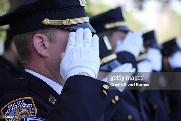 34th peace officers memorial - new york city police department stock pictures, royalty-free photos & images