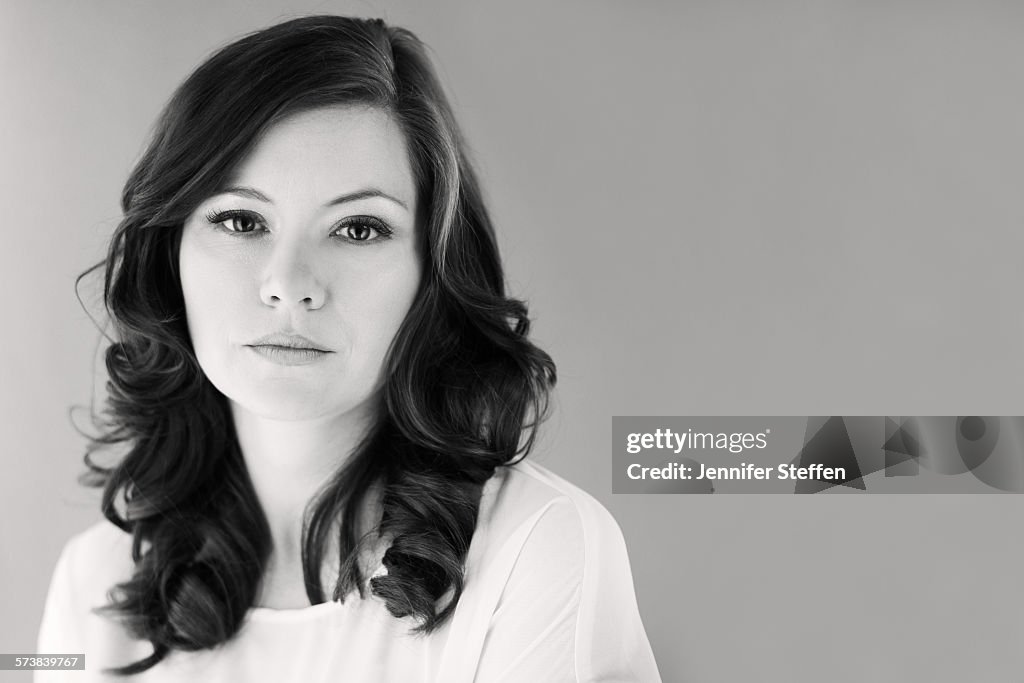 Woman with brown hair