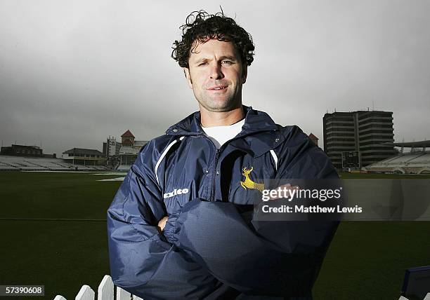 Chris Cairns of Nottinghamshire is pictured at Trent Bridge before the Liverpool Victoria County Championship Division One match between...