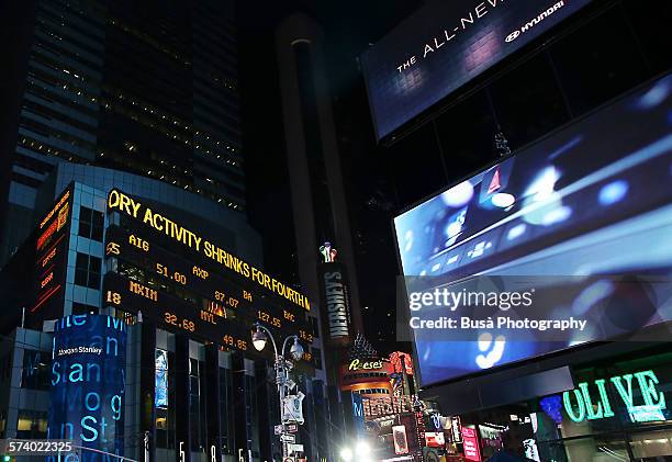 morgan stanley headquarters in times square, nyc - nasdaq building stock pictures, royalty-free photos & images