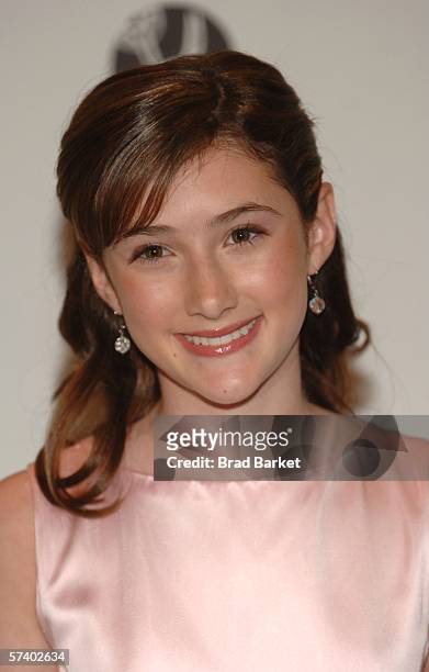 Actress Julianna Rose Mauriella arrives to the Creative Arts Daytime Emmy Awards at the Marriot Marquis Hotel on April 22, 2006 in New York City.