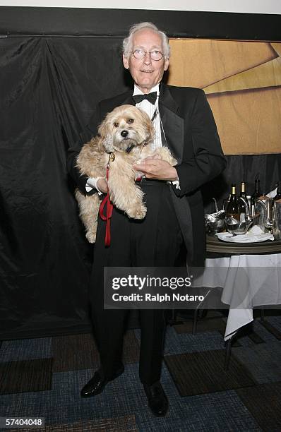 Benji the dog and Joe Camp accept the "Family Entertainment Award" during the 11th Palm Beach International Film Festival Grand Gala on April 22,...