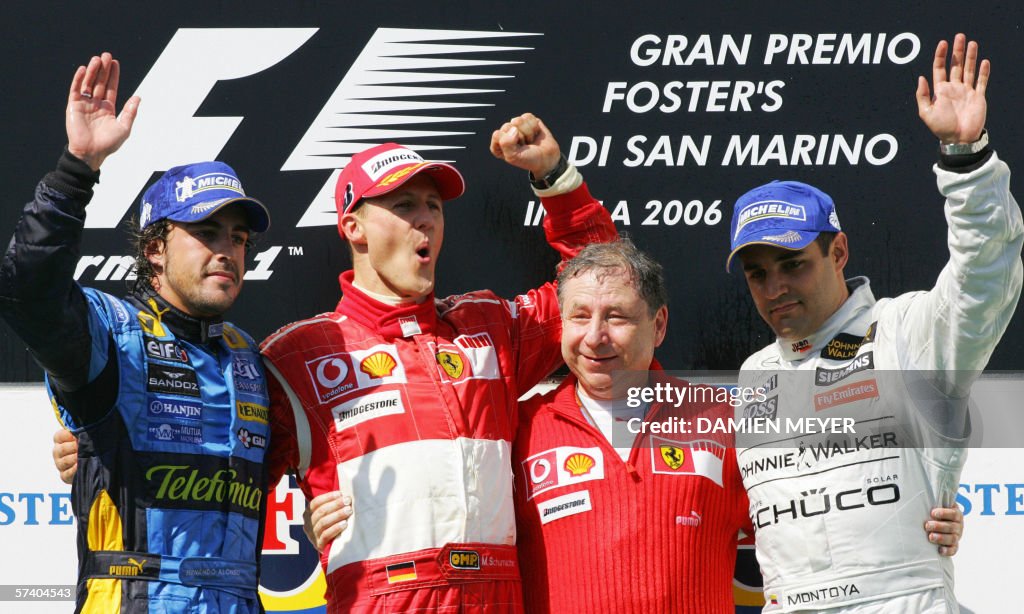 (L to R) Spanish Renault driver Fernando