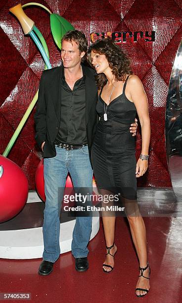 Rande Gerber and his wife, model Cindy Crawford, arrive at the grand opening of Gerber's Cherry Nightclub inside the Red Rock Casino April 22, 2006...