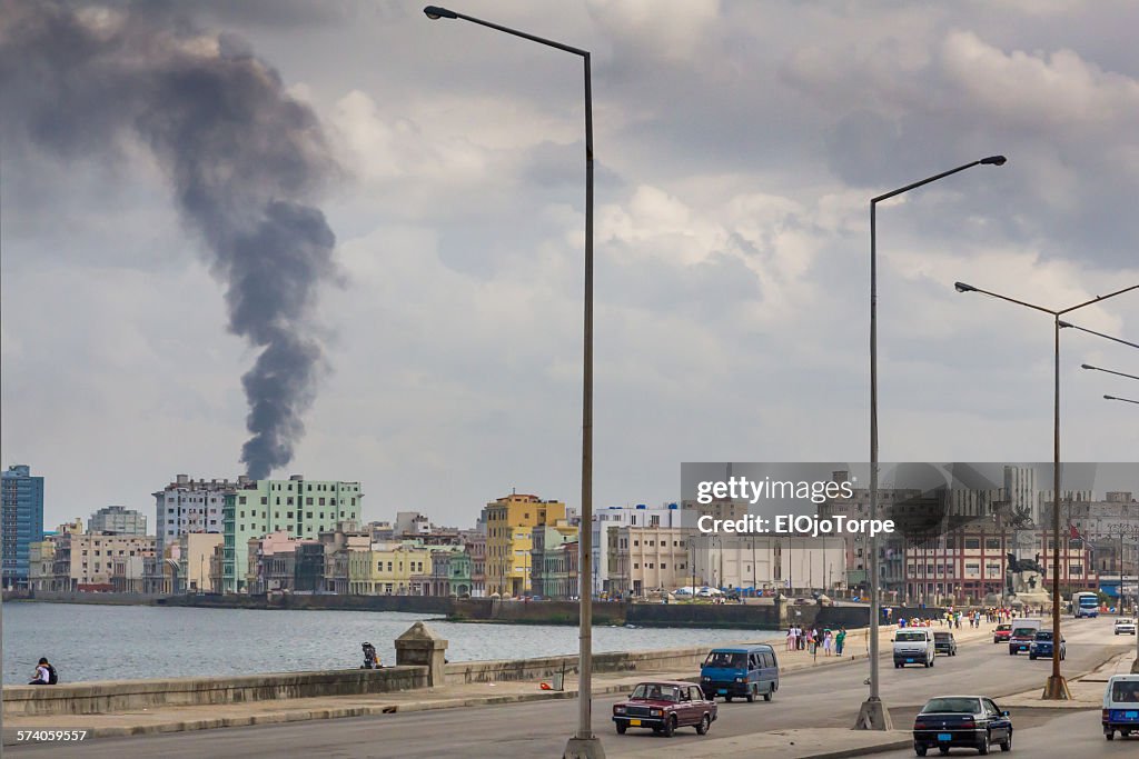 View of el Malecon, La Havana, Cuba