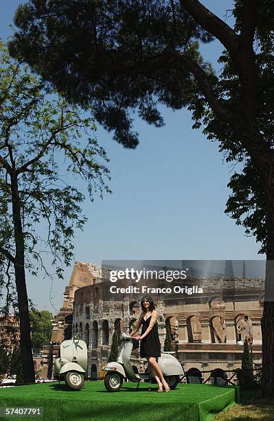 Actress Michelle Monaghan attends the 'Mission Impossible 3' photocall at The Colosseum ahead of this evening's World Premiere, on April 24, 2006 in...