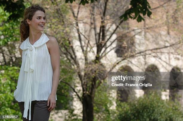 Actress Keri Russell attends the 'Mission Impossible 3' photocall at The Colosseum ahead of this evening's World Premiere, on April 24, 2006 in Rome,...