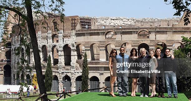 Maggie Q, Laurence Fishburne, Michelle Monaghan, JJ Abrams, Maggie Q, Jonathan Rhys Meyers, Philip Seymour Hoffman attend the 'Mission Impossible 3'...